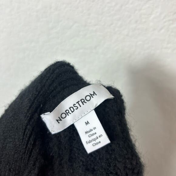 NORDSTROM MEDIUM WOMEN BLACK LONG SLEEVE SWEATER CARDIGAN BRAND NEW WITH TAGS - Picture 4 of 6